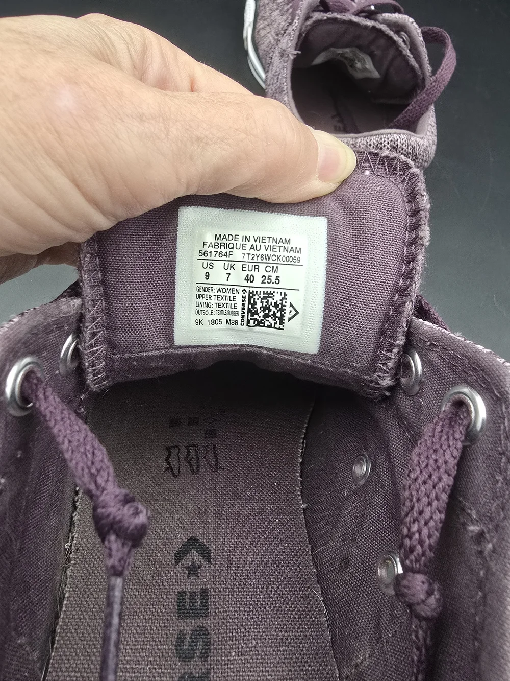 Converse All Star Women's Low Top Sneakers in Plum